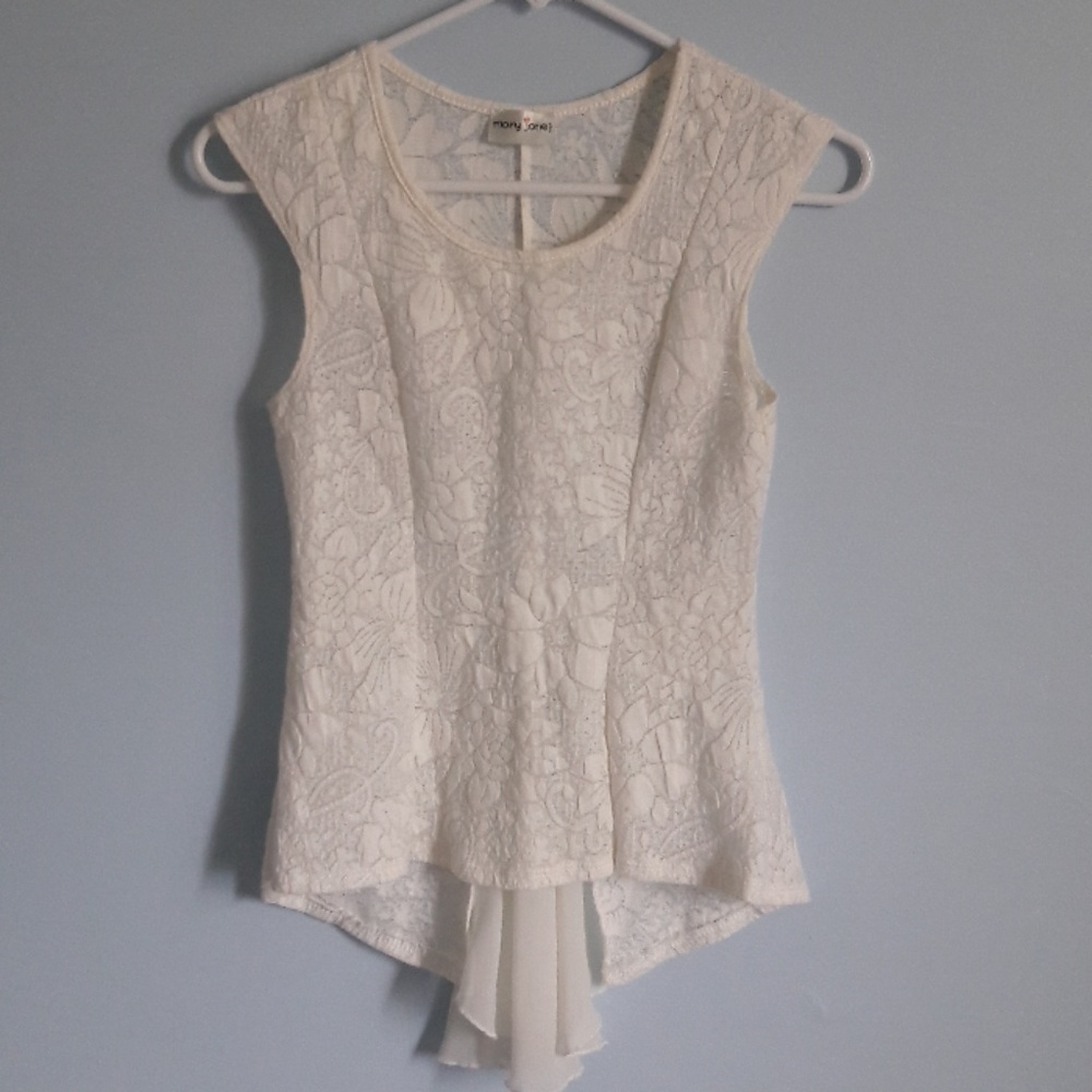 White floral blouse